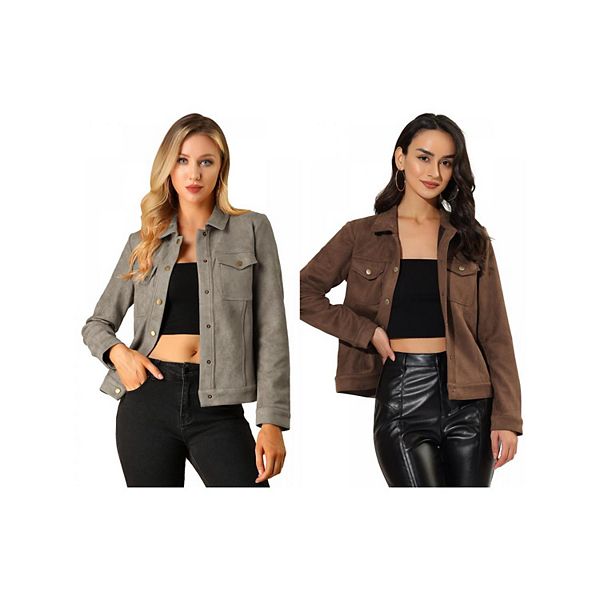 2 куртки женские с длинным рукавом в стиле мотоциклетной куртки из искусственной замши Inspire Chic, Coffee Taupe
2 куртки женские с длинным рукавом в стиле мотоциклетной куртки из искусственной замши Inspire Chic, Coffee Taupe