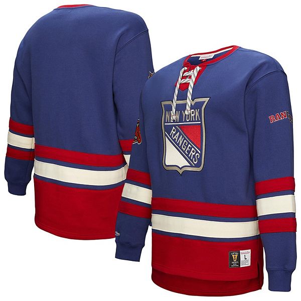 Мужской свитер Royal New York Rangers Heritage Mitchell & Ness
Мужской свитер Royal New York Rangers Heritage Mitchell & Ness