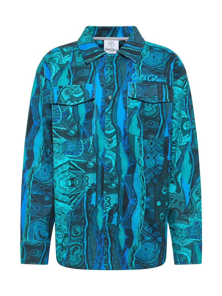 Рубашка Esposti с длинными рукавами бирюзового цвета Carlo Colucci
Рубашка Esposti с длинными рукавами бирюзового цвета Carlo Colucci