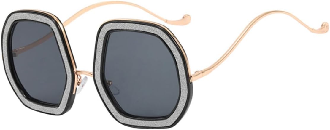 Солнцезащитные очки FRCOLOR большого размера для женщин, черная оправа, серые линзы, блестки и стразы, декоративная защита от солнца, для отдыха на природе, пляжа и вечеринки, Grey
Солнцезащитные очки FRCOLOR большого размера для женщин, черная оправа, серые линзы, блестки и стразы, декоративная защита от солнца, для отдыха на природе, пляжа и вечеринки, Grey