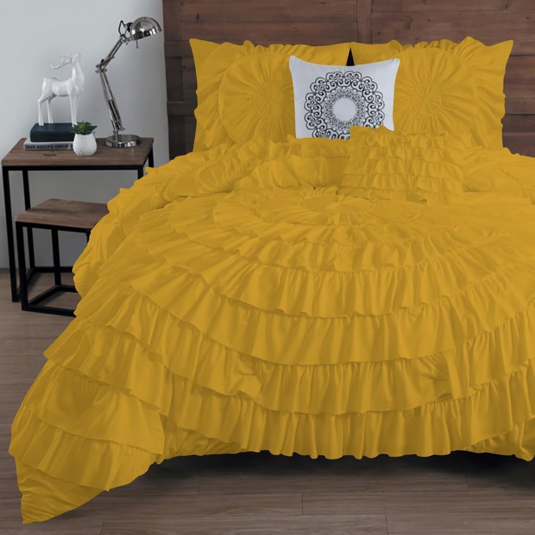 Одеяло и подушка с круглыми рюшами 550 GSM Twin / TwinXL 800 D.N.G. Beddings, золотой
Одеяло и подушка с круглыми рюшами 550 GSM Twin / TwinXL 800 D.N.G. Beddings, золотой