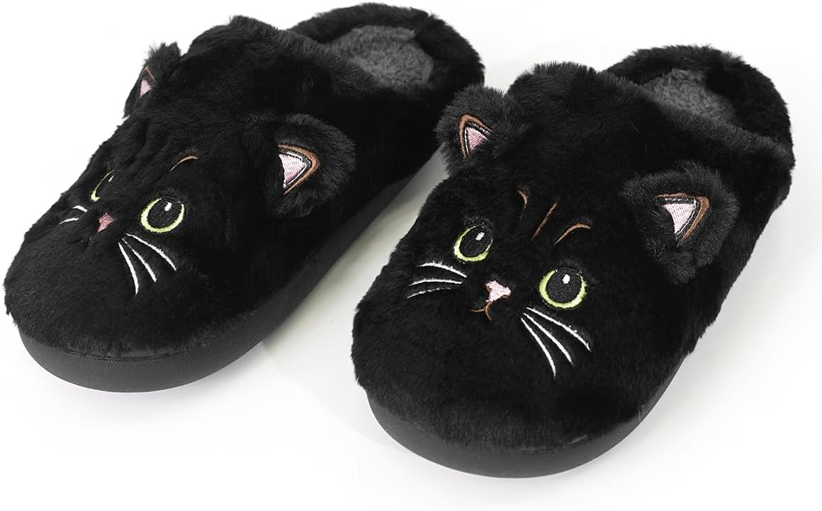 Домашние тапочки Rungion с милым котиком и овечкой для женщин и мужчин, пушистые плюшевые тапочки, уютные мягкие тапочки с эффектом памяти, нескользящие, для зимы, черный
Домашние тапочки Rungion с милым котиком и овечкой для женщин и мужчин, пушистые плюшевые тапочки, уютные мягкие тапочки с эффектом памяти, нескользящие, для зимы, черный