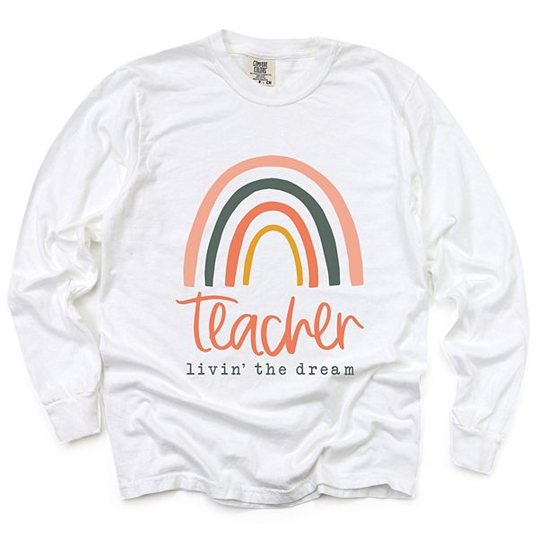 Футболка Teacher livin' the dream rainbow garment dyed Simply Sage Market, White, Белый, Футболка Teacher livin' the dream rainbow garment dyed Simply Sage Market, White
Футболка Teacher livin' the dream rainbow garment dyed Simply Sage Market, White, Белый, Футболка Teacher livin' the dream rainbow garment dyed Simply Sage Market, White