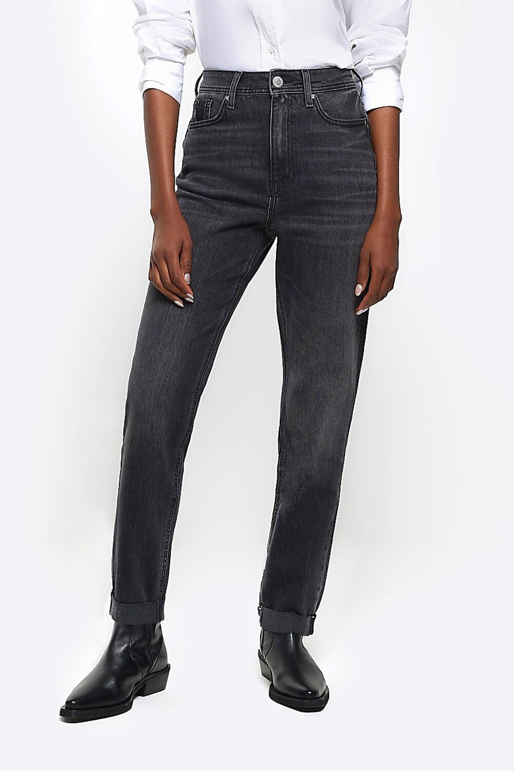 Джинсы для мамы с высокой талией River Island, черный
Джинсы для мамы с высокой талией River Island, черный