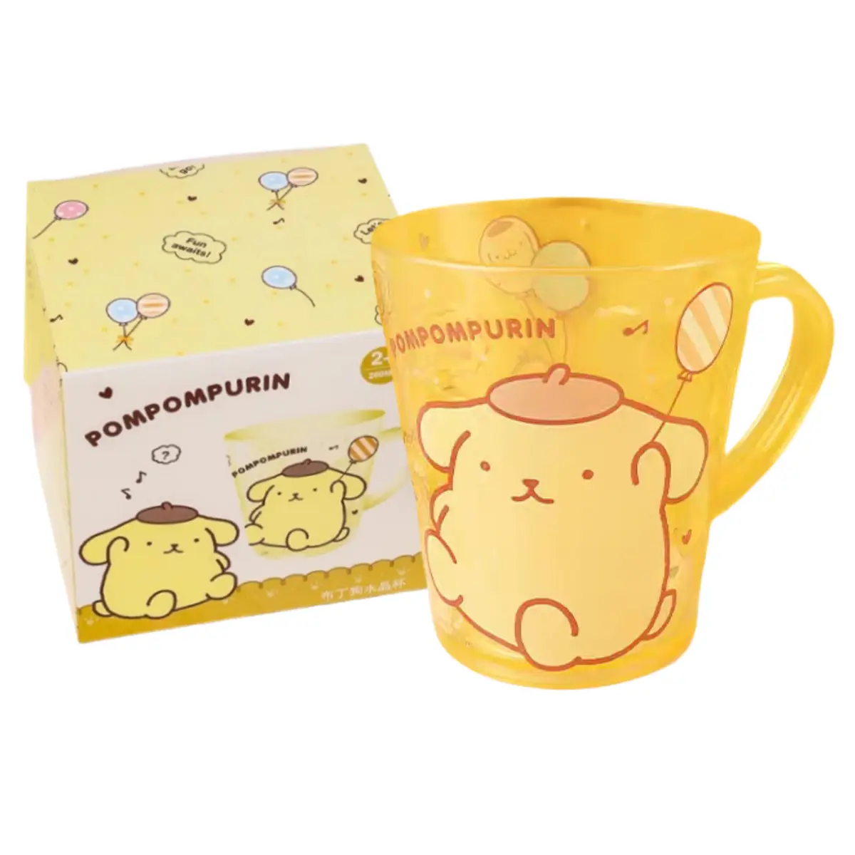 Пластиковые стаканы для воды Sanrio, Pompompurin Crystal Glass
Пластиковые стаканы для воды Sanrio, Pompompurin Crystal Glass