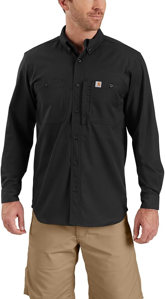 Мужская холщовая рубашка Carhartt 106689 Rugged Professional Series Relaxed Fit, Black
Мужская холщовая рубашка Carhartt 106689 Rugged Professional Series Relaxed Fit, Black