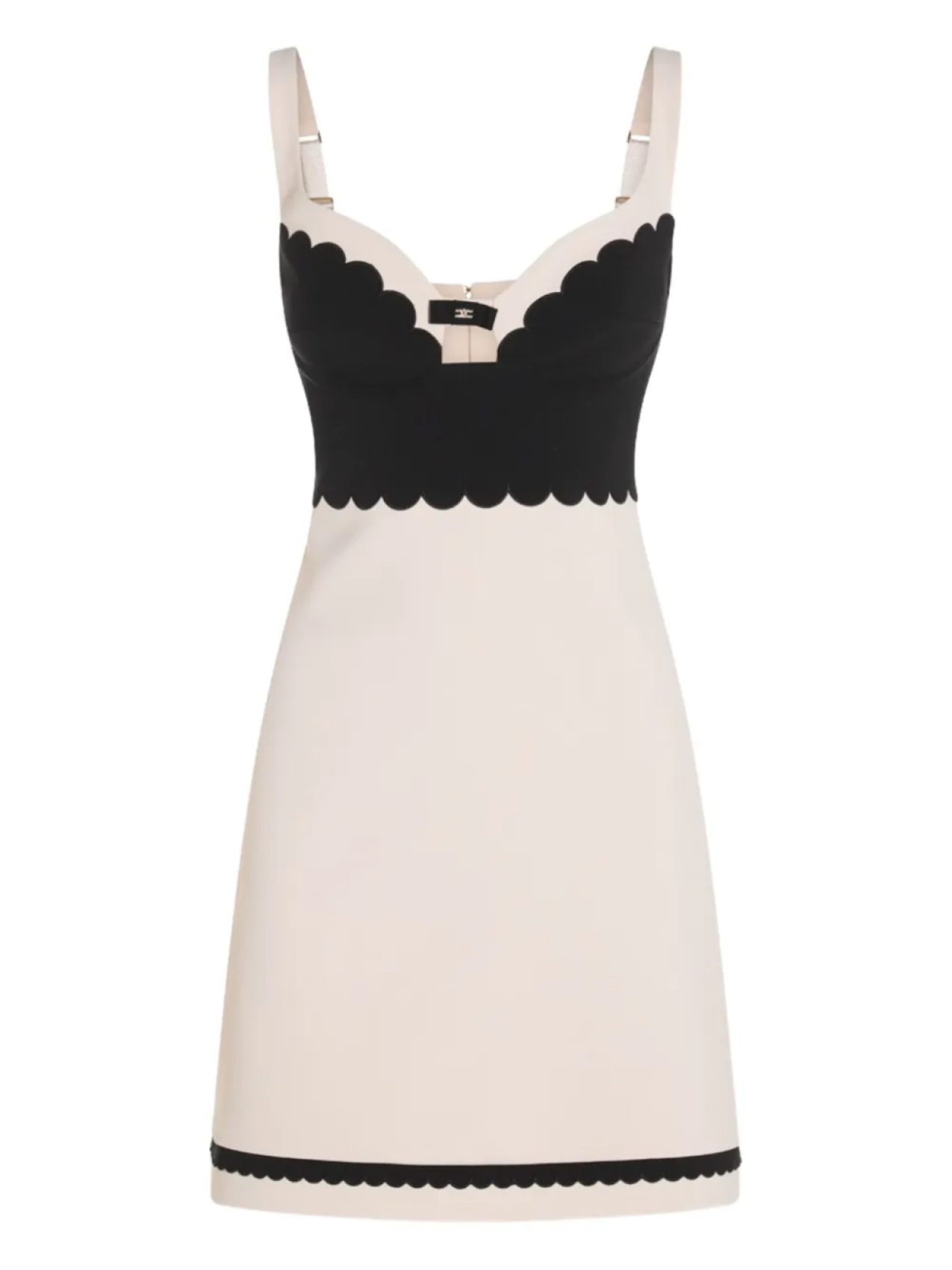 Платье с фестончатой отделкой Elisabetta Franchi, нейтральный
Платье с фестончатой отделкой Elisabetta Franchi, нейтральный