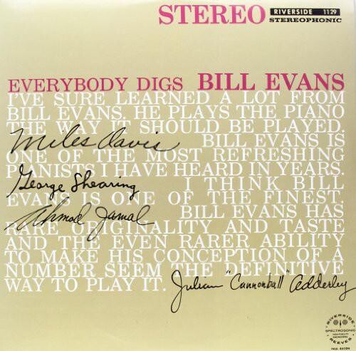 Виниловая пластинка Evans, Bill - Everybody Digs Bill Evans 
Виниловая пластинка Evans, Bill - Everybody Digs Bill Evans
