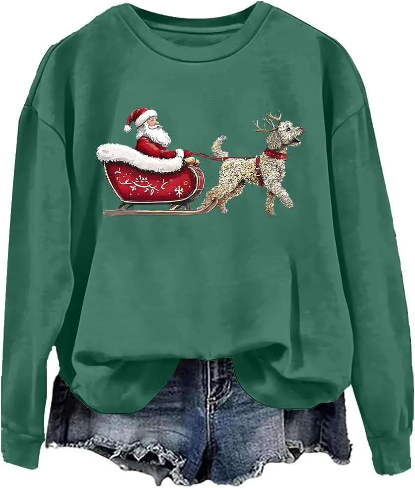 Свитшот с Санта-Клаусом и Голдендудлем woati
Свитшот с Санта-Клаусом и Голдендудлем woati