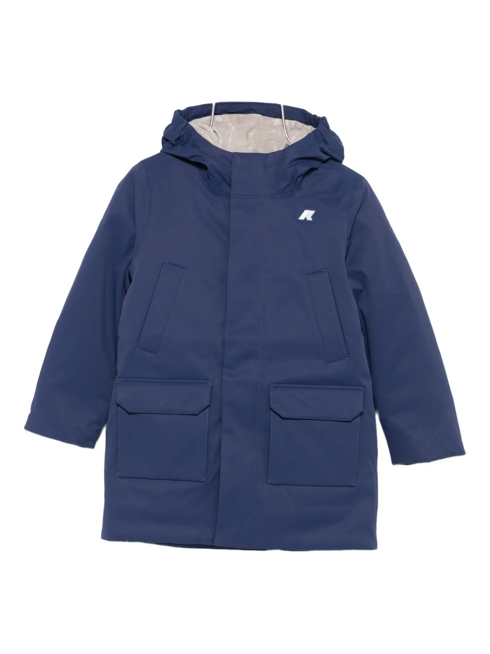 Куртка с капюшоном и карманами K Way Kids, синий 
Куртка с капюшоном и карманами K Way Kids, синий