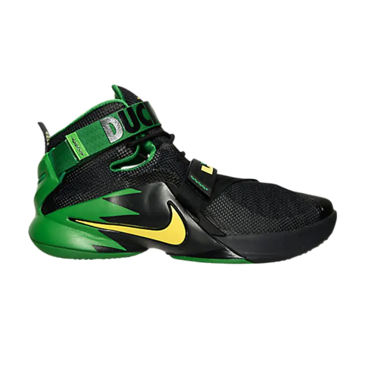 Кроссовки Nike Zoom LeBron Soldier 9 Prm 'Oregon', черный
Кроссовки Nike Zoom LeBron Soldier 9 Prm 'Oregon', черный