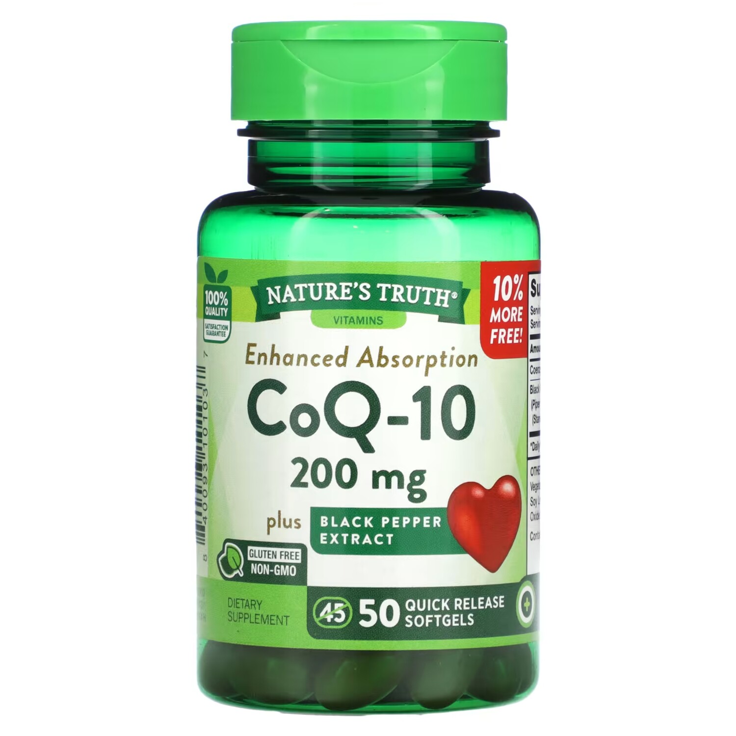 Добавка Nature's Truth CoQ-10, 200 мг, 50 быстродействующих мягких капсул
Добавка Nature's Truth CoQ-10, 200 мг, 50 быстродействующих мягких капсул