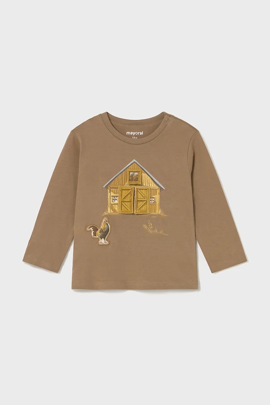 Детская хлопковая кофта с длинным рукавом Mayoral, коричневый
Детская хлопковая кофта с длинным рукавом Mayoral, коричневый