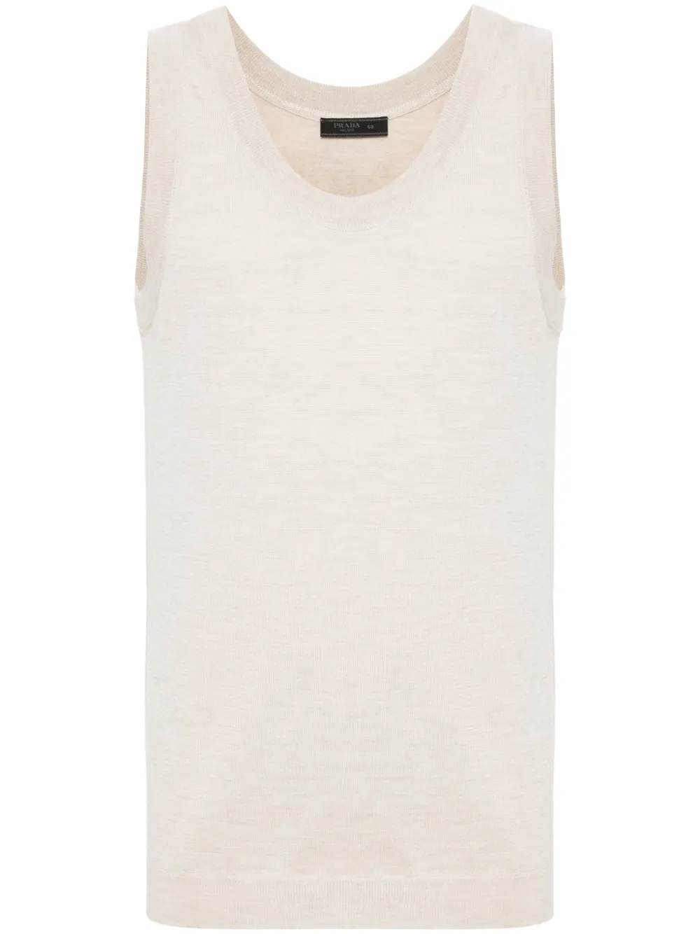 Кашемировый топ Prada, нейтральный
Кашемировый топ Prada, нейтральный