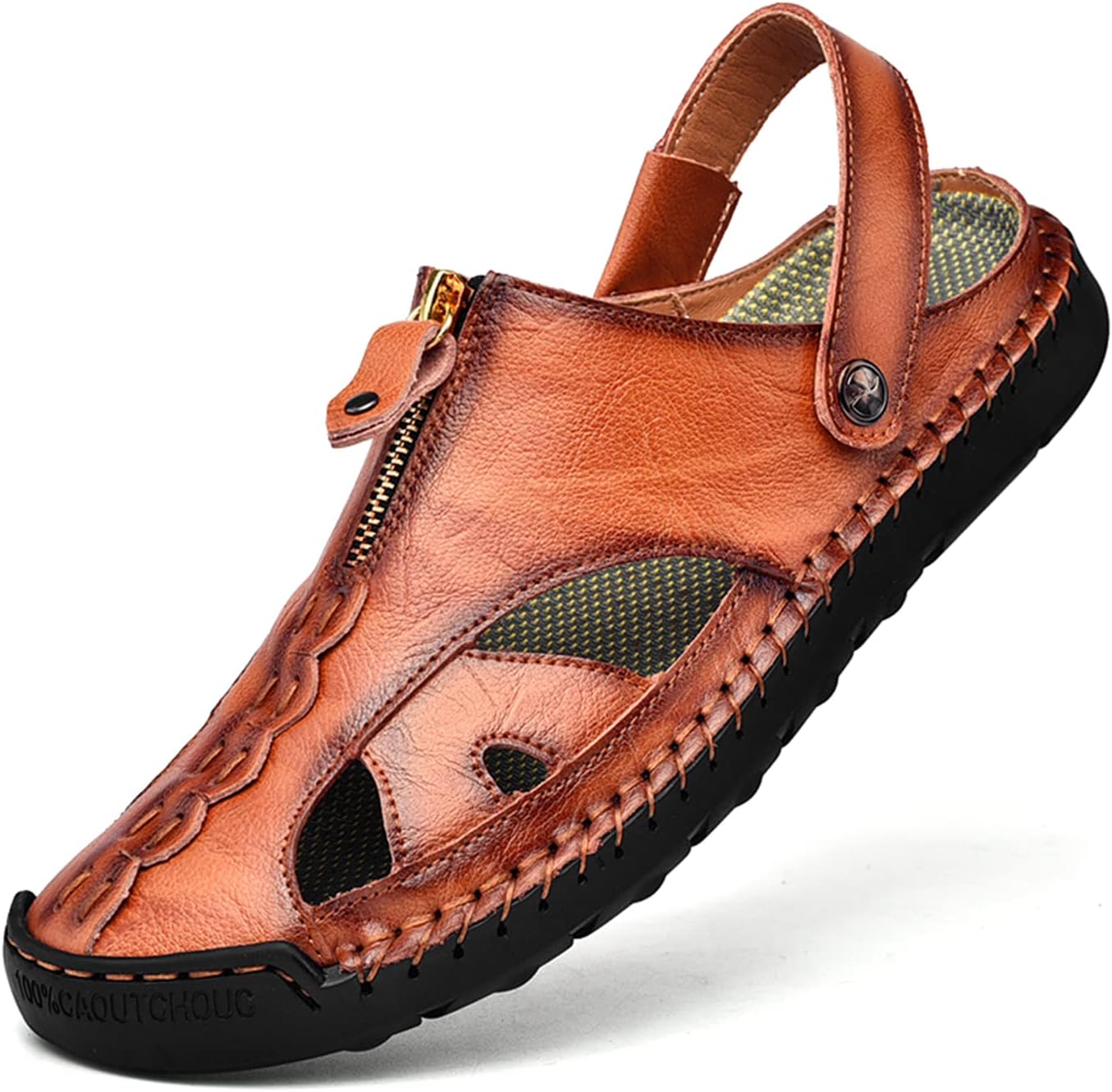 Мужские летние сандалии для улицы, дышащие, пляжные, с закрытым носком, для походов и рыбалки, противоскользящие, удобные, повседневные кожаные сандалии Medasain, коричневый
Мужские летние сандалии для улицы, дышащие, пляжные, с закрытым носком, для походов и рыбалки, противоскользящие, удобные, повседневные кожаные сандалии Medasain, коричневый