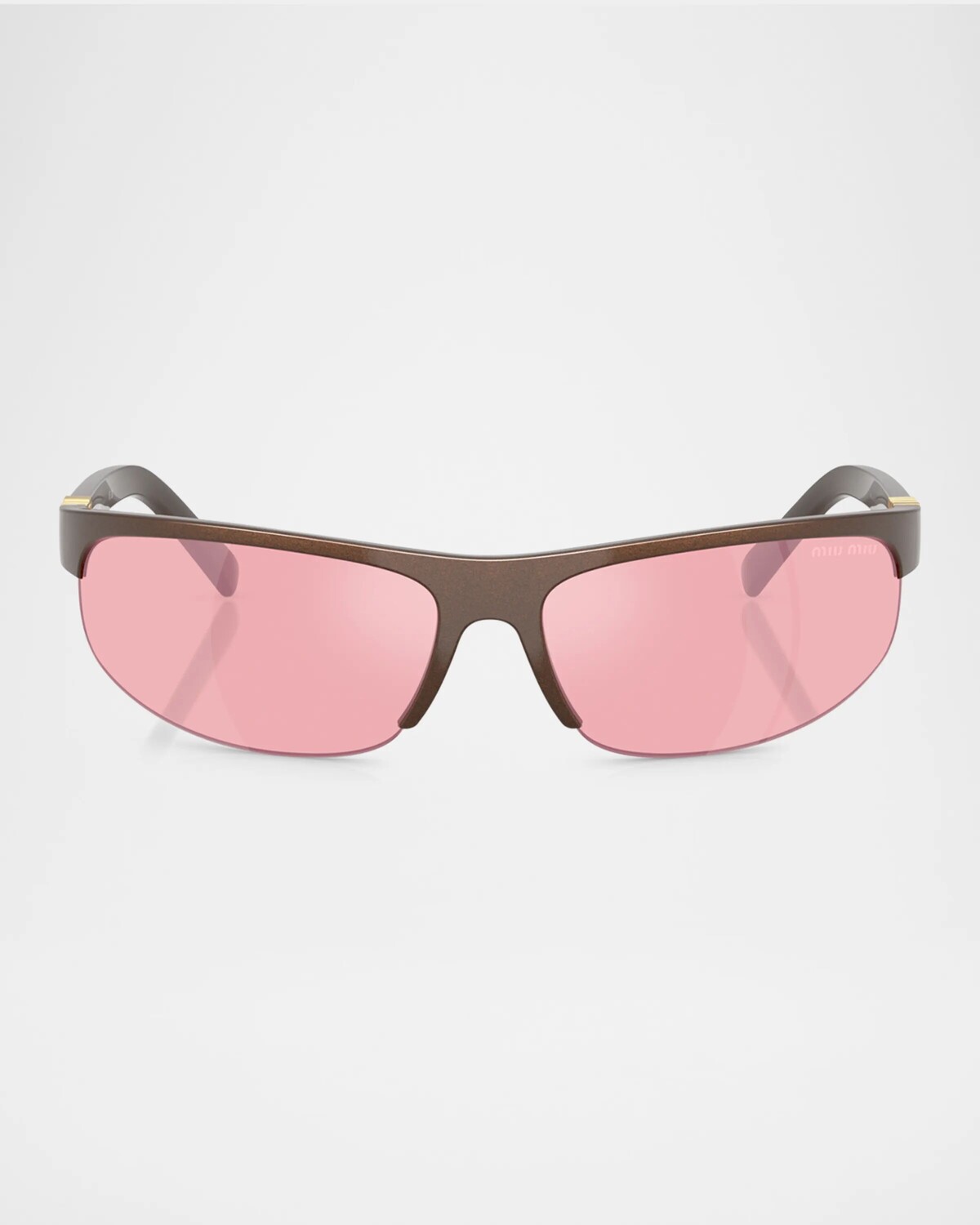 Овальные пластиковые солнцезащитные очки A02S без оправы Miu Miu, розовый
Овальные пластиковые солнцезащитные очки A02S без оправы Miu Miu, розовый