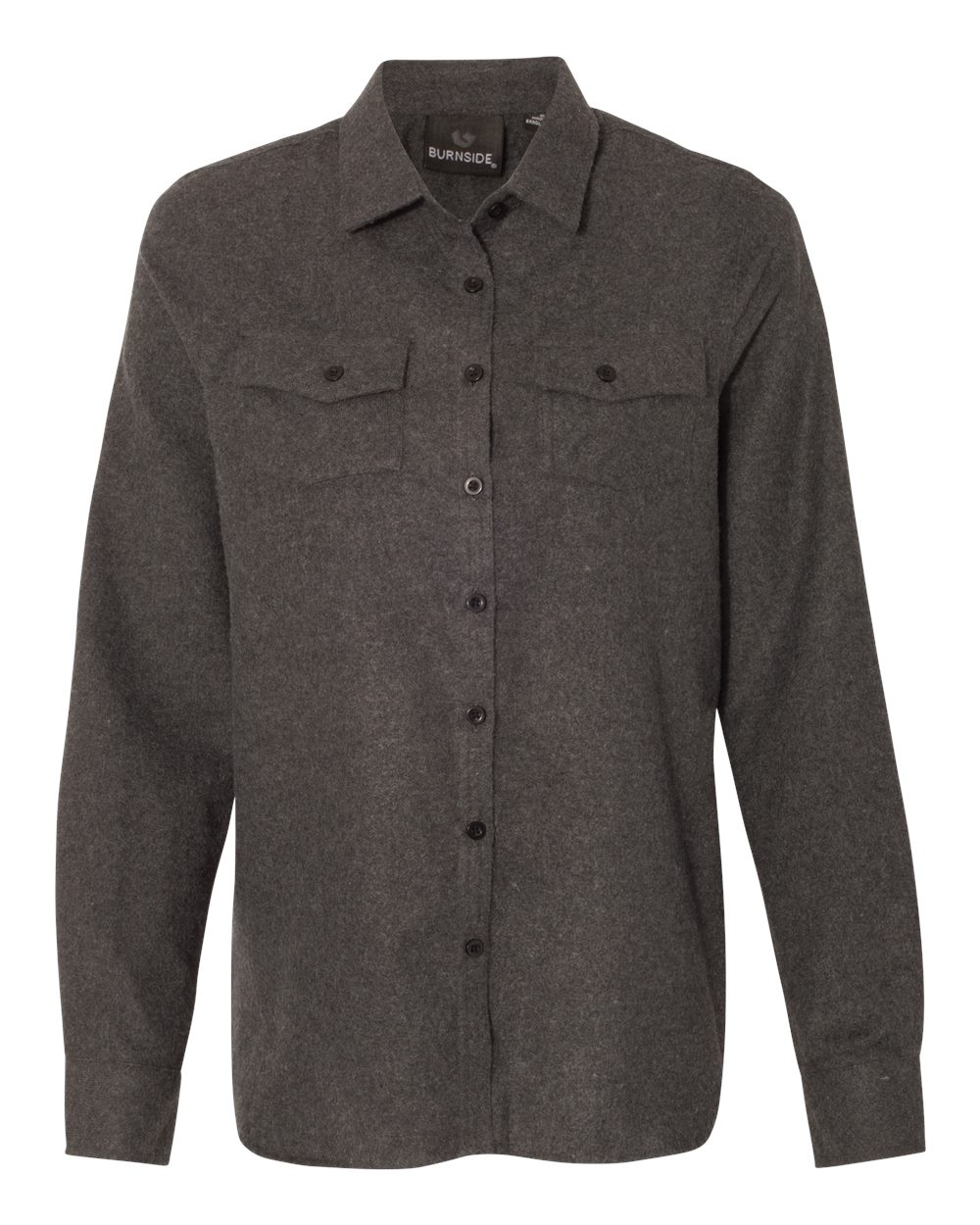 Женская однотонная фланелевая рубашка с длинным рукавом Burnside, цвет charcoal
Женская однотонная фланелевая рубашка с длинным рукавом Burnside, цвет charcoal