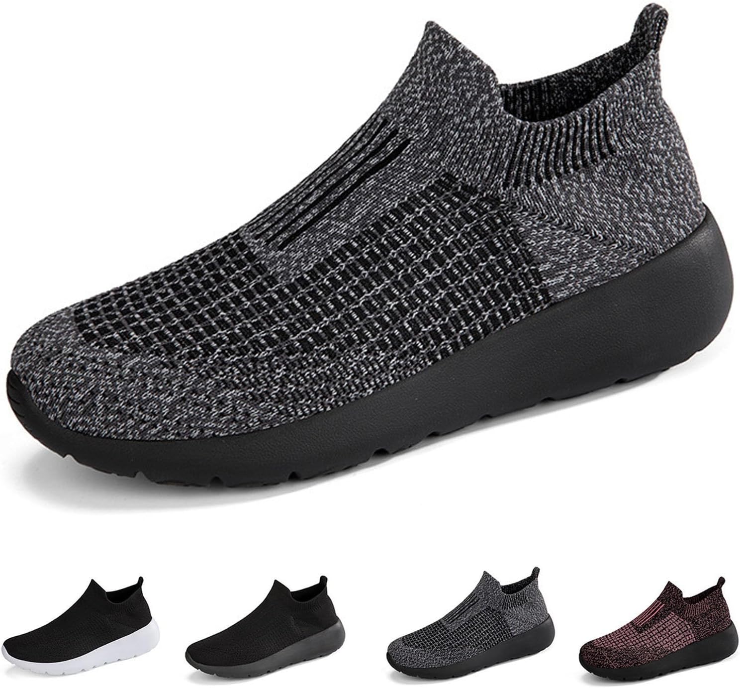 Мужские вязаные дышащие кроссовки DESESE для прогулок и спорта, слипоны-носочки, повседневные лоферы на платформе, удобные сетчатые кроссовки для тенниса и тренировок, серый
Мужские вязаные дышащие кроссовки DESESE для прогулок и спорта, слипоны-носочки, повседневные лоферы на платформе, удобные сетчатые кроссовки для тенниса и тренировок, серый