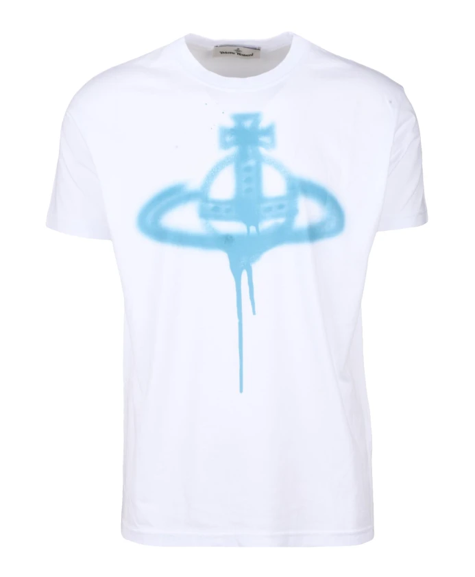 Хлопковая футболка с круглым вырезом Vivienne Westwood, белый
Хлопковая футболка с круглым вырезом Vivienne Westwood, белый