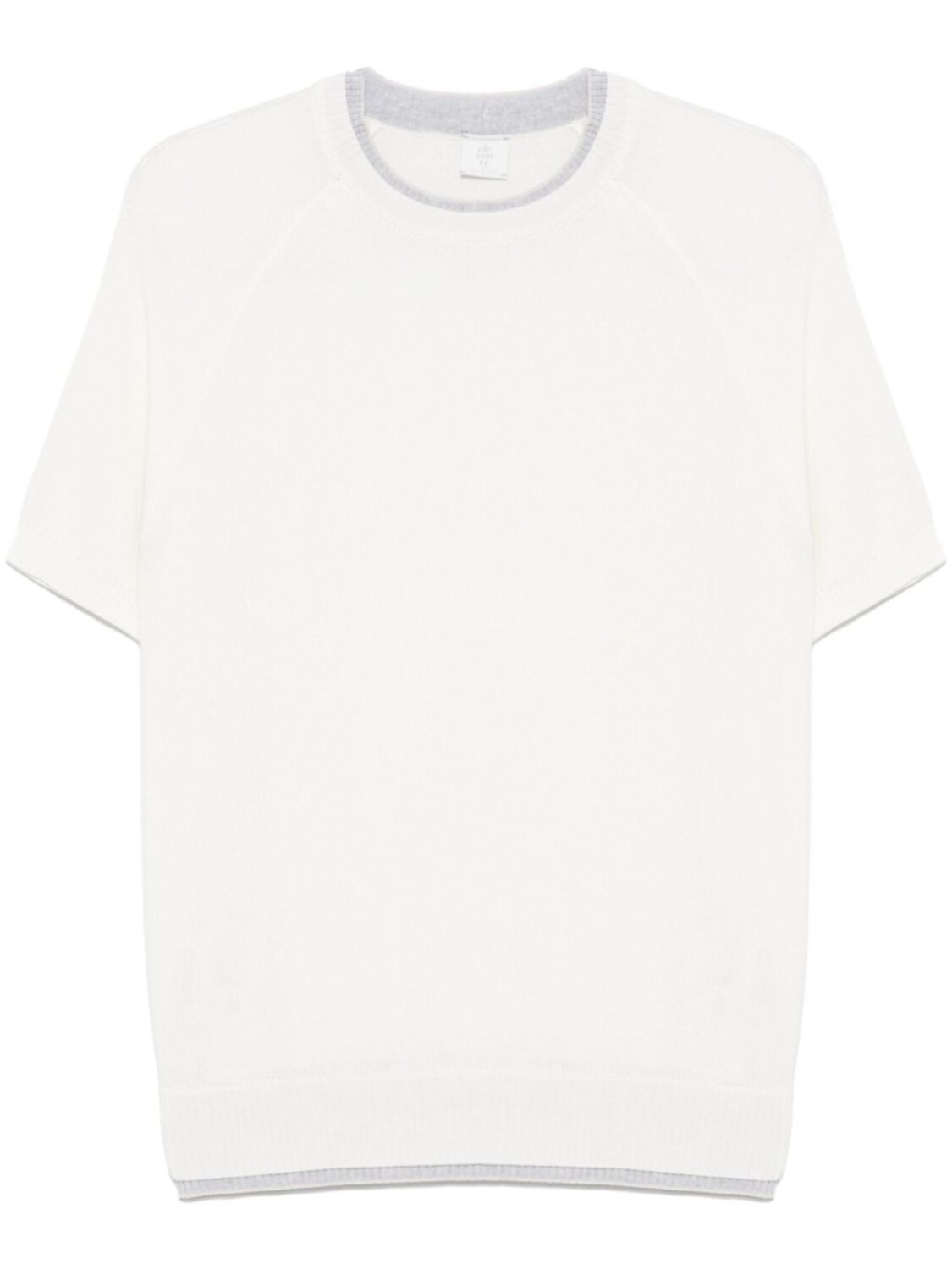 Футболка Eleventy с многослойными деталями, белый 
Футболка Eleventy с многослойными деталями, белый