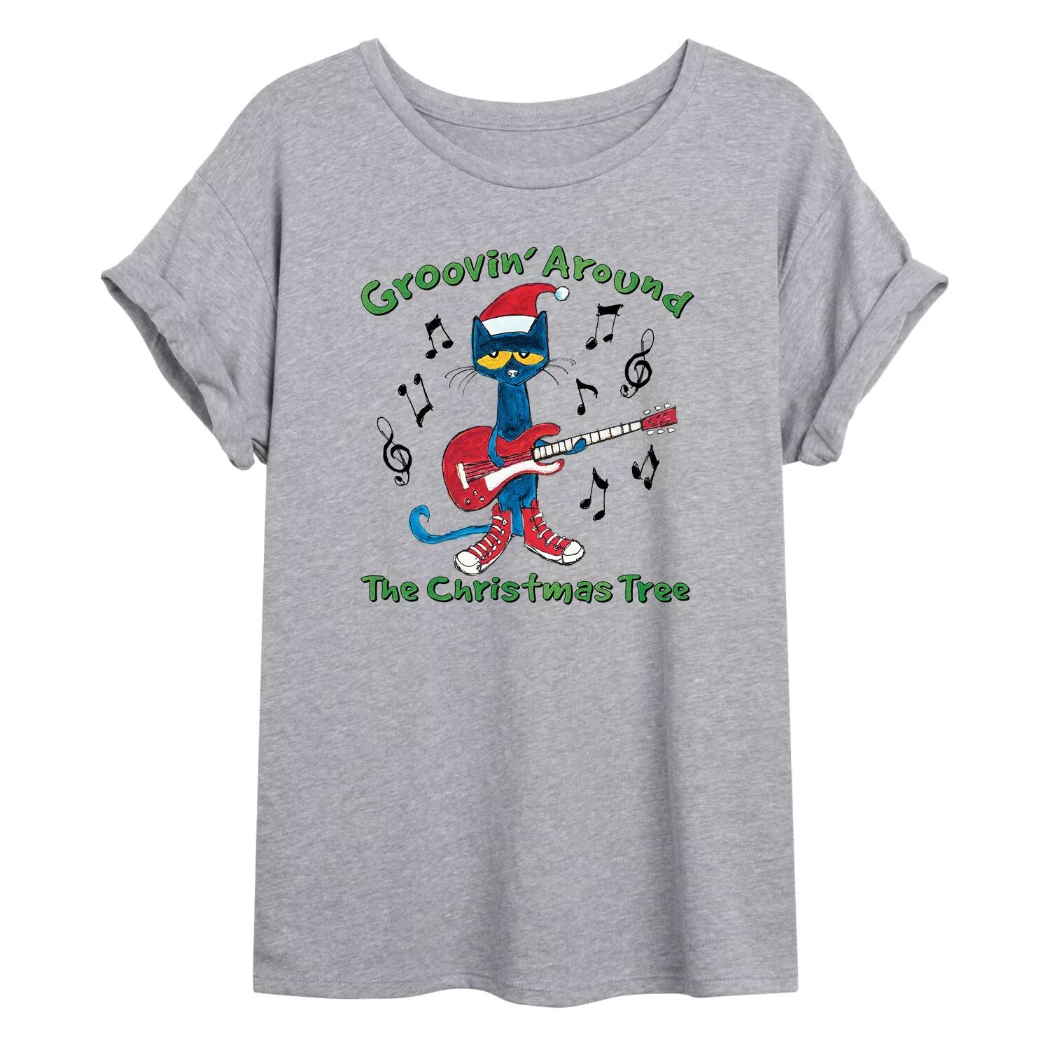 Большая футболка с рисунком кота Пита для юниоров «Groovinaround The Christmas Tree» Licensed Character
Большая футболка с рисунком кота Пита для юниоров «Groovinaround The Christmas Tree» Licensed Character