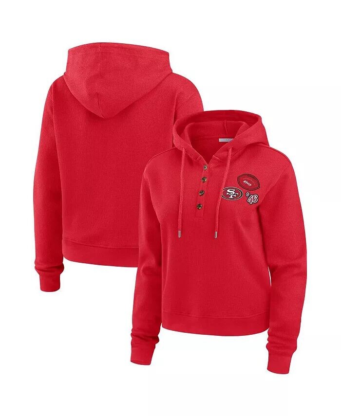 Женская толстовка с капюшоном Scarlet San Francisco 49ers Waffle WEAR by Erin Andrews
Женская толстовка с капюшоном Scarlet San Francisco 49ers Waffle WEAR by Erin Andrews