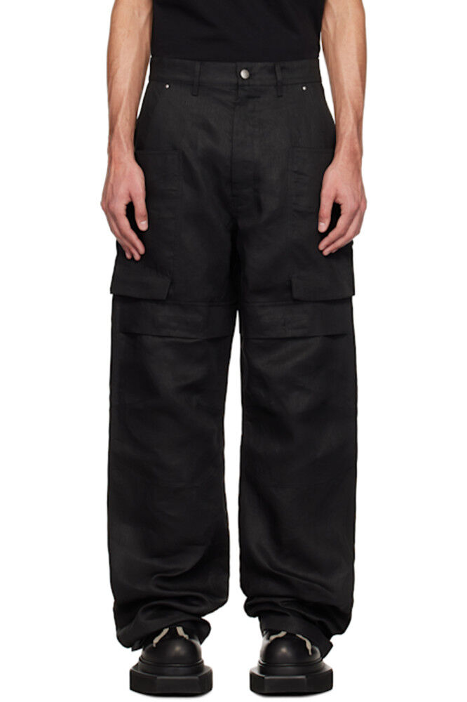 Черные брюки-карго Hollywood Stefan Rick Owens
Черные брюки-карго Hollywood Stefan Rick Owens