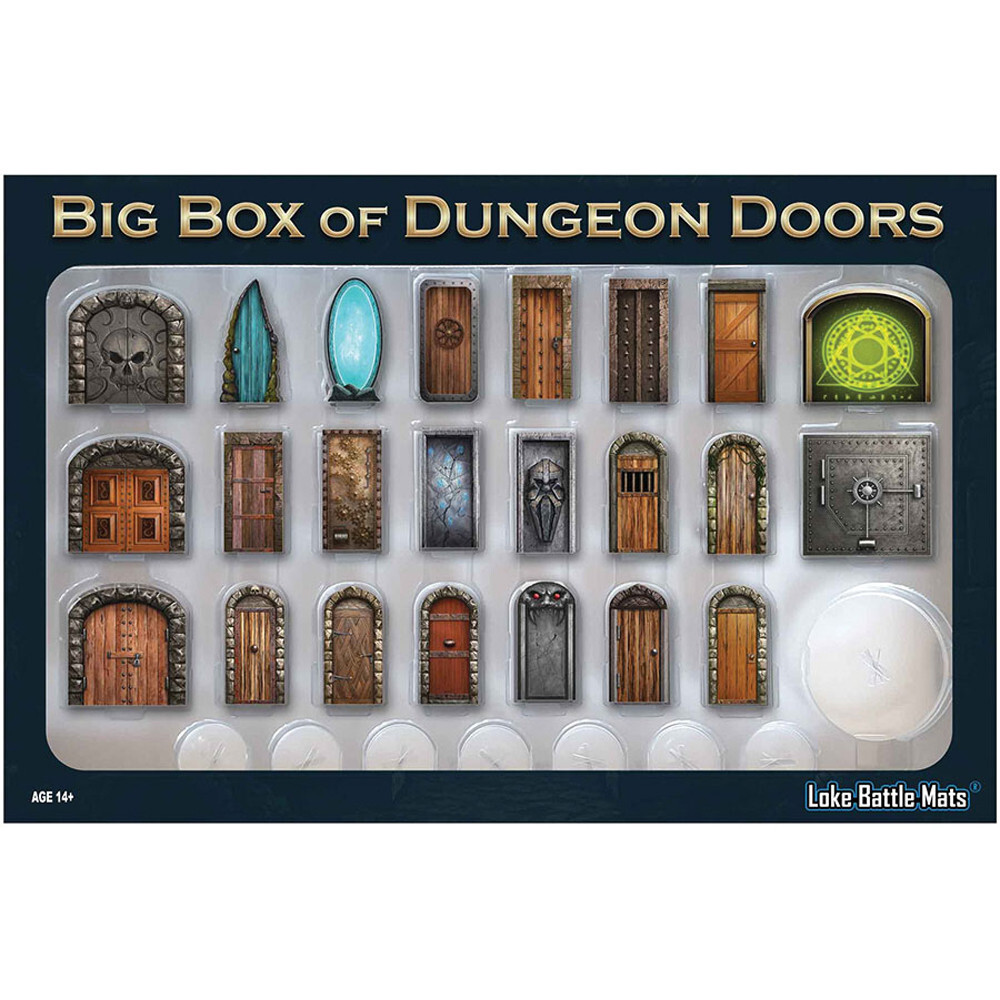 Ролевая игра Loke Battlemats Big Box of Dungeon Doors
Ролевая игра Loke Battlemats Big Box of Dungeon Doors