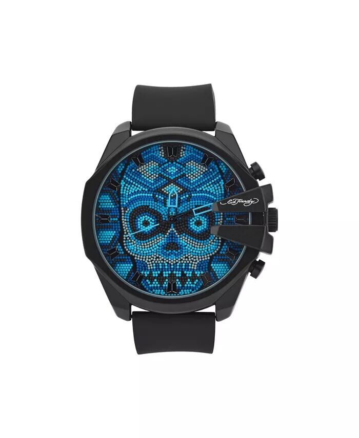 Мужские аналоговые часы с матовым черным силиконовым ремешком 53 мм Ed Hardy, синий
Мужские аналоговые часы с матовым черным силиконовым ремешком 53 мм Ed Hardy, синий