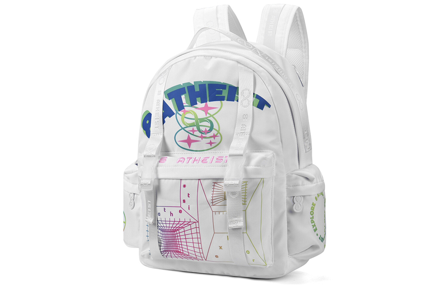 8atheist 8. Рюкзак унисекс «атеист», Блестящий белый
8atheist 8. Рюкзак унисекс «атеист», Блестящий белый