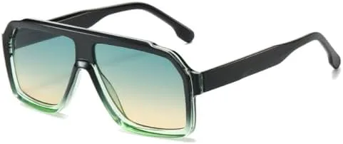 Квадратные солнцезащитные очки для женщин, двухцветная оправа, женские солнцезащитные очки, мужские солнцезащитные очки с защитой от УФ-излучения UV400 MTZJH, Green
Квадратные солнцезащитные очки для женщин, двухцветная оправа, женские солнцезащитные очки, мужские солнцезащитные очки с защитой от УФ-излучения UV400 MTZJH, Green