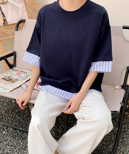 Футболка многослойная полосатая, хлопок 100% LOWO, темно-синий
Футболка многослойная полосатая, хлопок 100% LOWO, темно-синий