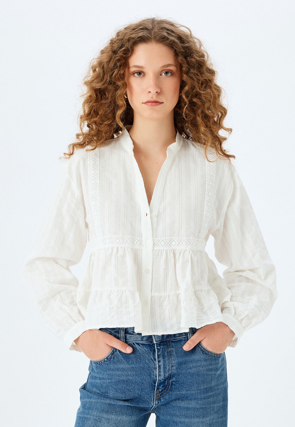 Блузка на пуговицах V NECK Koton, бежевый
Блузка на пуговицах V NECK Koton, бежевый