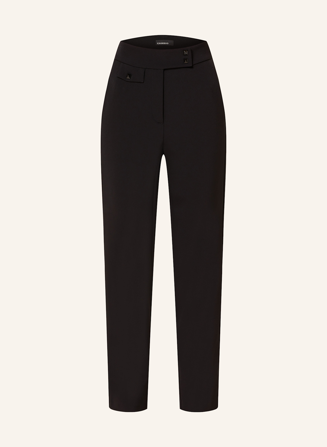 Алые брюки с заклепками Cambio, черный
Алые брюки с заклепками Cambio, черный