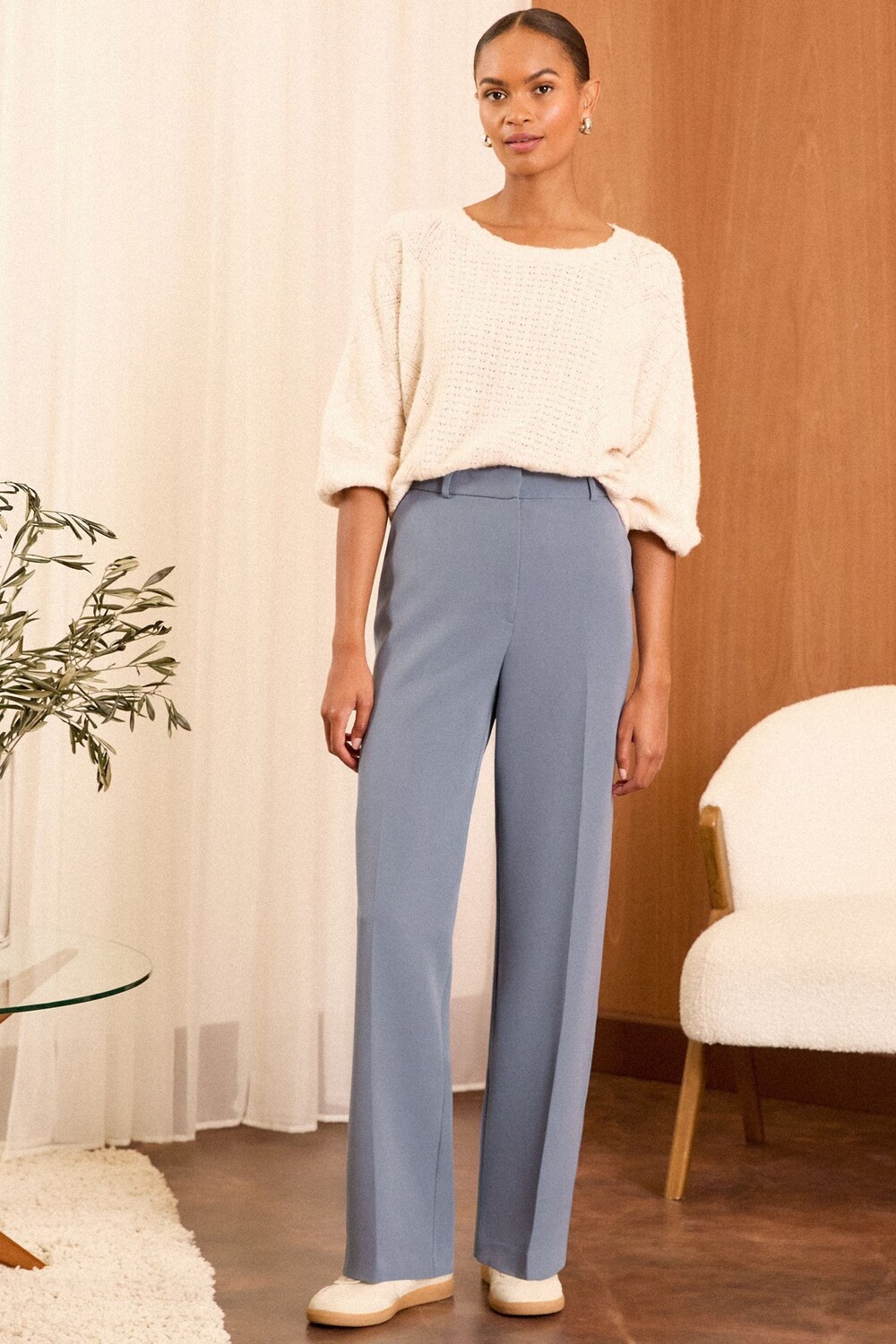 Широкие брюки с высокой талией Love & Roses, серый
Широкие брюки с высокой талией Love & Roses, серый