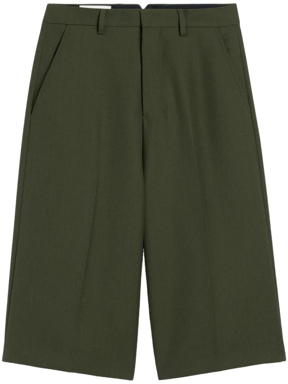 Шорты-бермуды широкого кроя AMI Paris, зеленый
Шорты-бермуды широкого кроя AMI Paris, зеленый