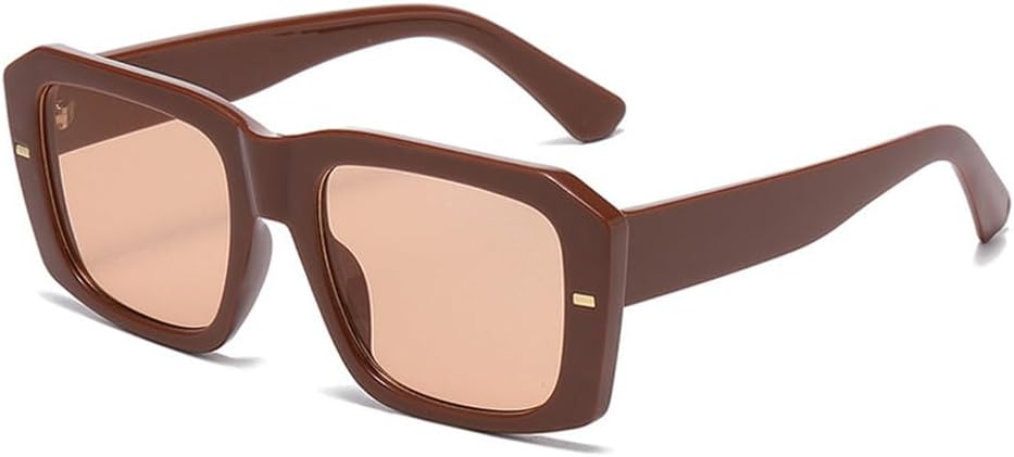 Популярные модные квадратные женские солнцезащитные очки в винтажном стиле с заклепками, панк-стиль, мужские сине-зеленые очки с защитой от УФ-излучения UV400 и прозрачными линзами HYYZZC, Brown Champagne
Популярные модные квадратные женские солнцезащитные очки в винтажном стиле с заклепками, панк-стиль, мужские сине-зеленые очки с защитой от УФ-излучения UV400 и прозрачными линзами HYYZZC, Brown Champagne