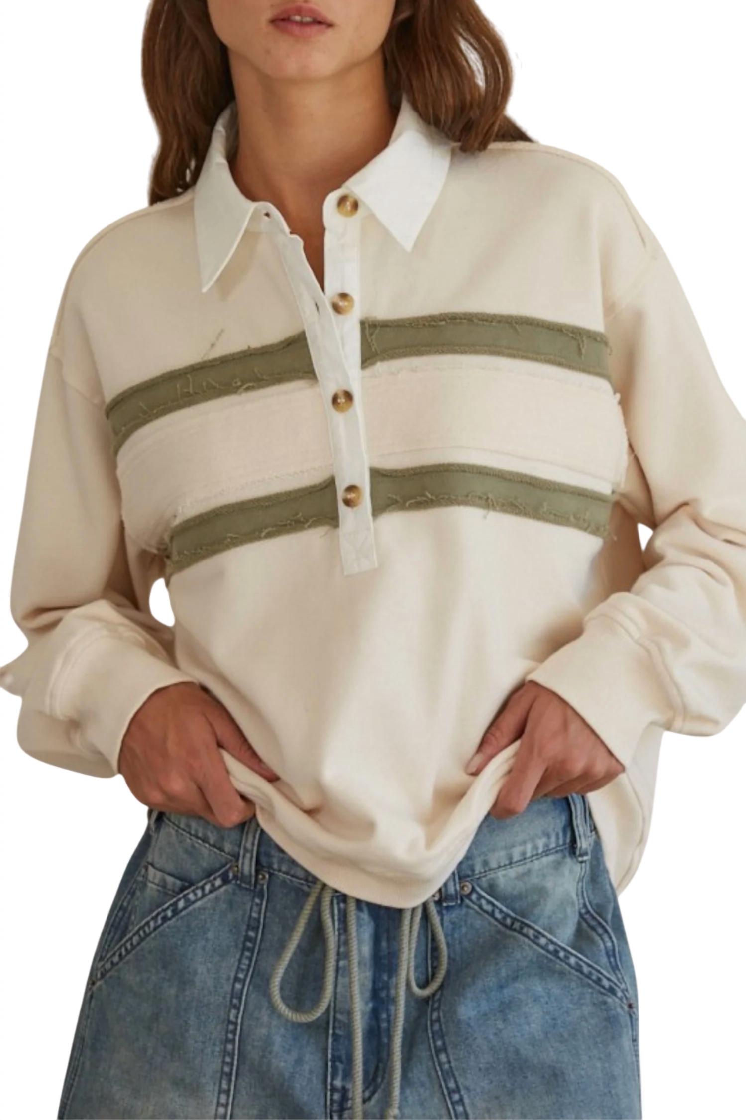 Полосатый свитер бежевого цвета By Together
Полосатый свитер бежевого цвета By Together