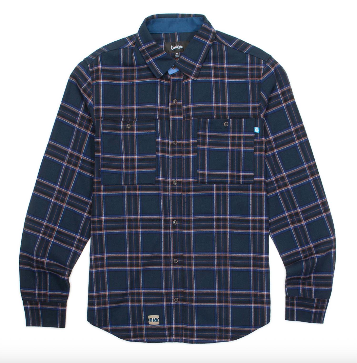 Triumph Heavy Мужская рубашка с длинным рукавом Cookies, цвет stone navy 
Triumph Heavy Мужская рубашка с длинным рукавом Cookies, цвет stone navy