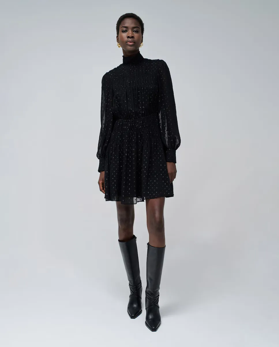 Женский бархатный топ с золотыми пайетками Salsa Jeans, чёрный
Женский бархатный топ с золотыми пайетками Salsa Jeans, чёрный