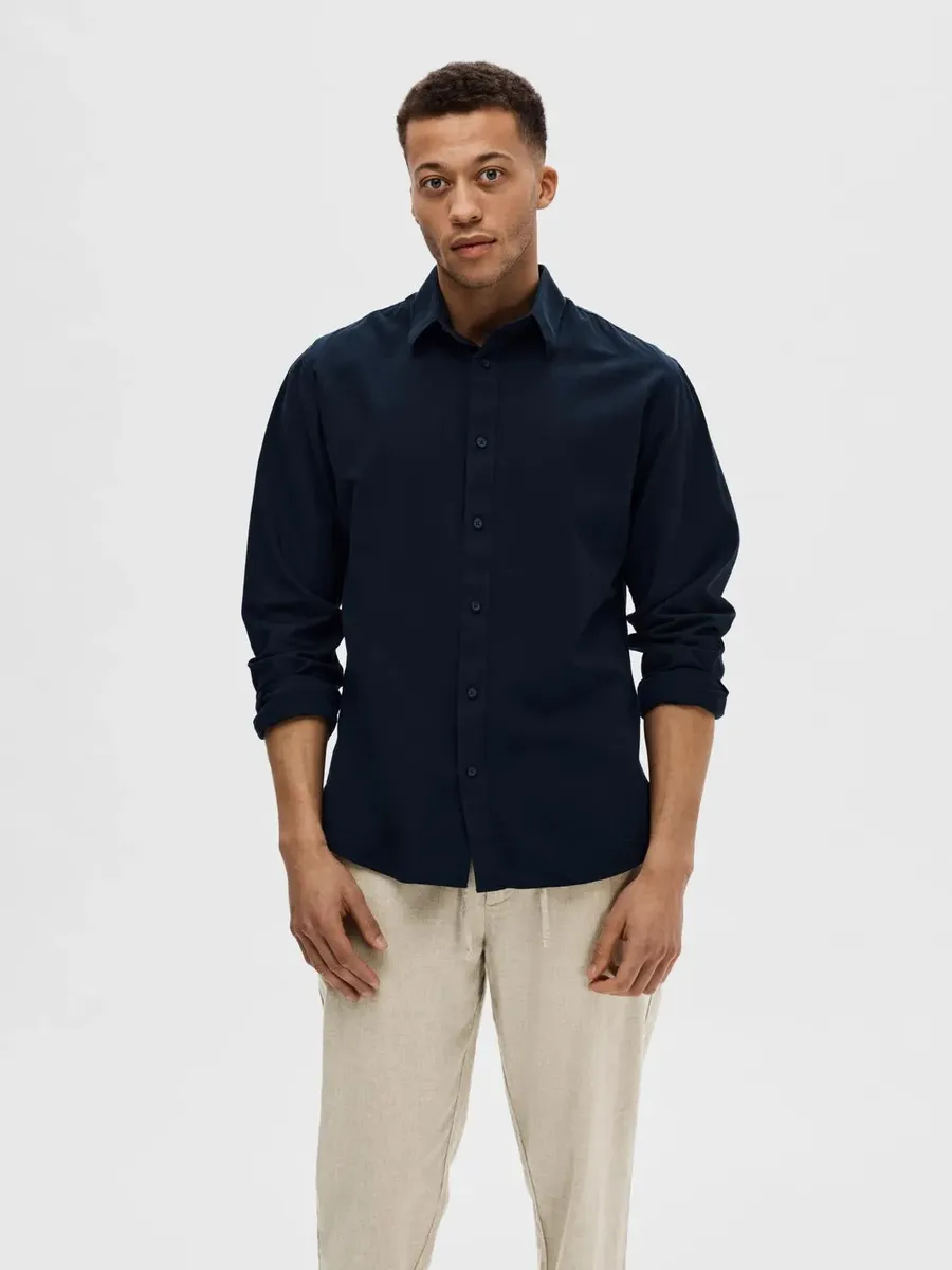 Рубашка льняная SELECTED HOMME "NEW-LINEN SHIRT", однотонная, цвет Sky Captain
Рубашка льняная SELECTED HOMME "NEW-LINEN SHIRT", однотонная, цвет Sky Captain