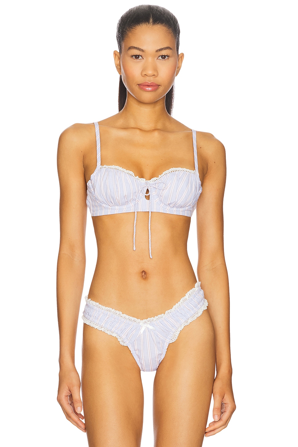 Бюстгальтер на косточках Lakeside от For Love & Lemons, blue 
Бюстгальтер на косточках Lakeside от For Love & Lemons, blue