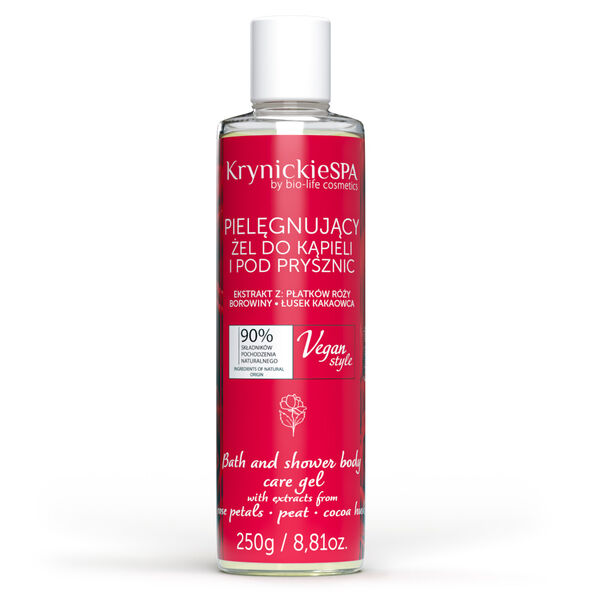 Питательный гель для ванны и душа с ароматом розы, 250 г Krynickie Spa
Питательный гель для ванны и душа с ароматом розы, 250 г Krynickie Spa