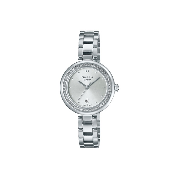 CASIO Часы SHEEN Quartz Movement Stainless Steel Strap Watch Women's Watch Silver Dial, Silver Dial 
CASIO Часы SHEEN Quartz Movement Stainless Steel Strap Watch Women's Watch Silver Dial, Silver Dial