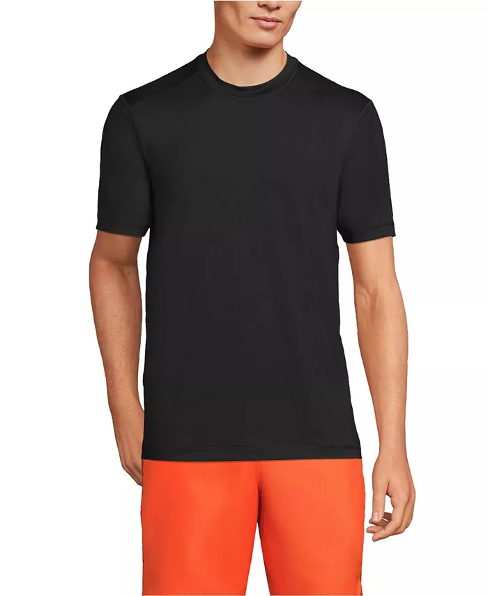 Мужская охлаждающая футболка для плавания с коротким рукавом SunShade UPF 50 Lands' End, черный
Мужская охлаждающая футболка для плавания с коротким рукавом SunShade UPF 50 Lands' End, черный