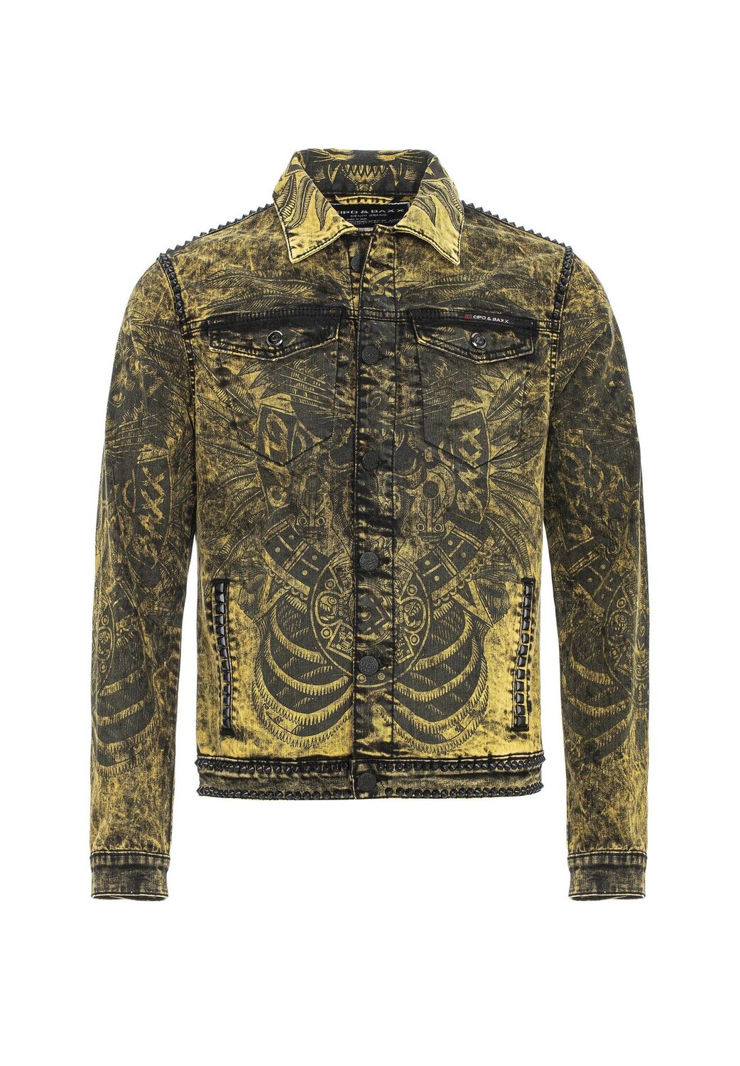 Джинсовая куртка с заклепками Rocky CIPO & BAXX, желтый
Джинсовая куртка с заклепками Rocky CIPO & BAXX, желтый