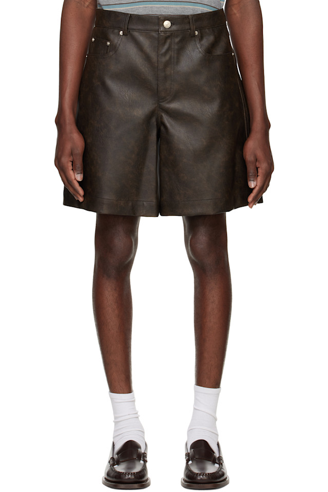 Шорты из искусственной кожи с подкладкой System, коричневый
Шорты из искусственной кожи с подкладкой System, коричневый