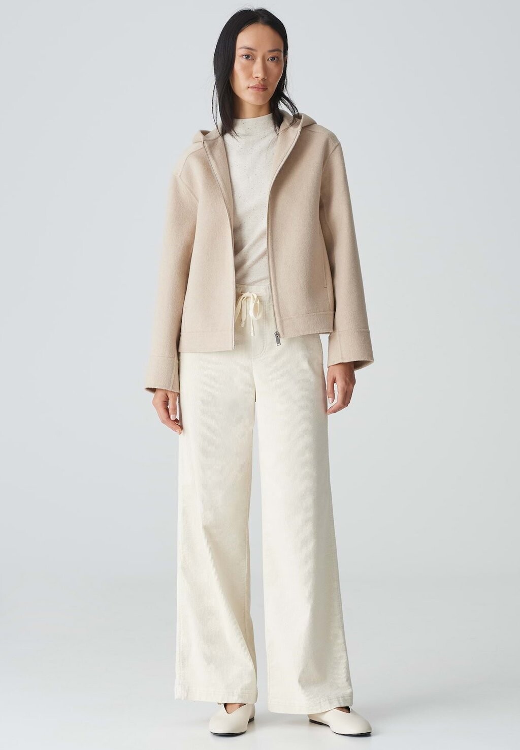 Брюки WIDE LEG MILENI TRACK Opus, молочный 
Брюки WIDE LEG MILENI TRACK Opus, молочный