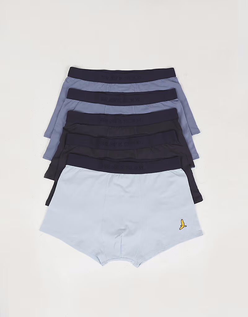 Набор из 5 трусов-боксеров с вышитой деталью синего цвета Brave Soul
Набор из 5 трусов-боксеров с вышитой деталью синего цвета Brave Soul