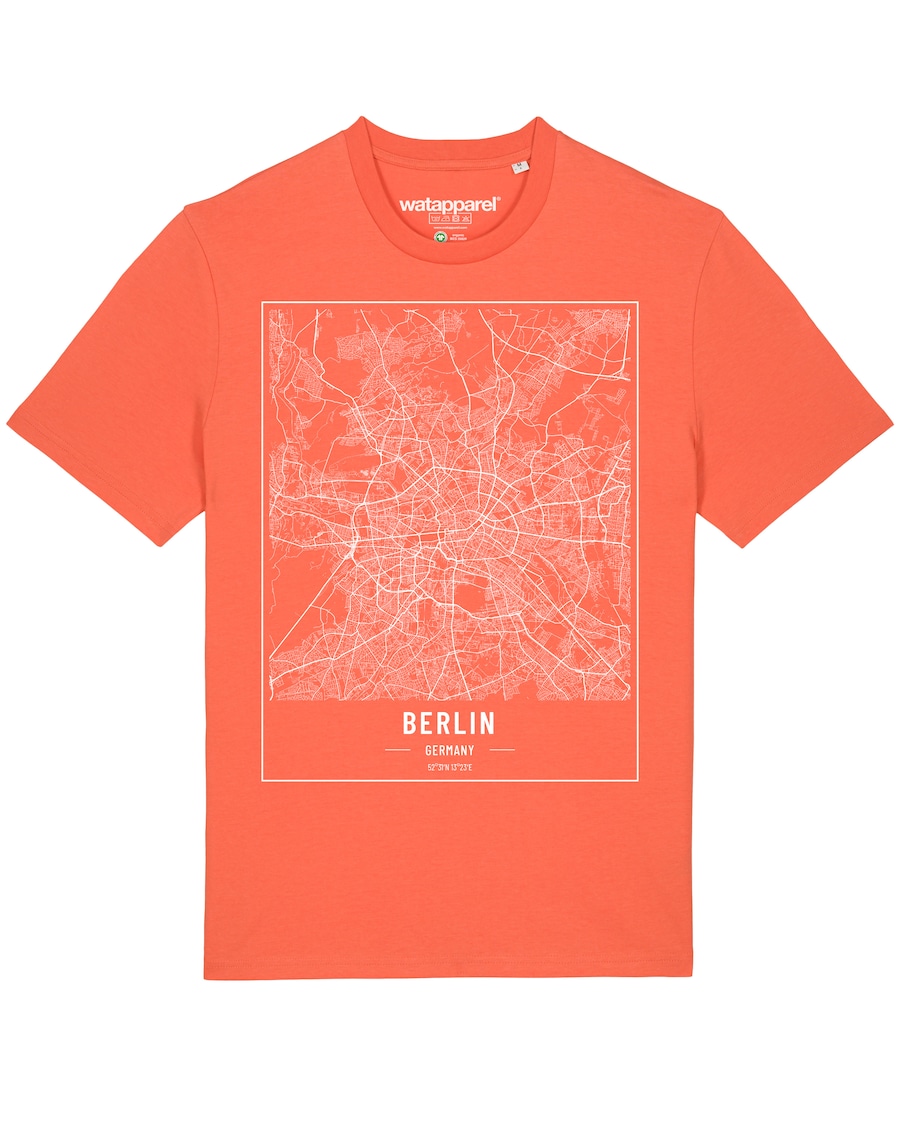 Рубашка Watapparel City maps Berlin Landkarte, оранжевый
Рубашка Watapparel City maps Berlin Landkarte, оранжевый